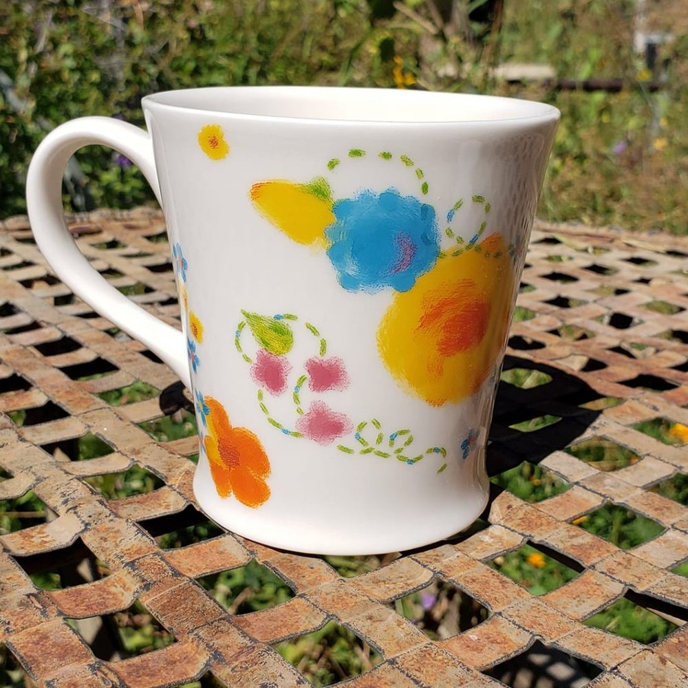2006 Starbucks Coffee Mug-Florals